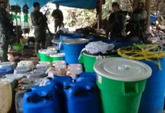 Perú: destruyen más de 8 toneladas de insumos químicos en el Vraem