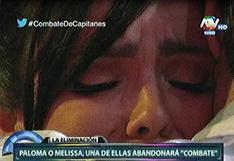 Combate: Paloma Fiuza llora tras salvarse de eliminación (VIDEO)
