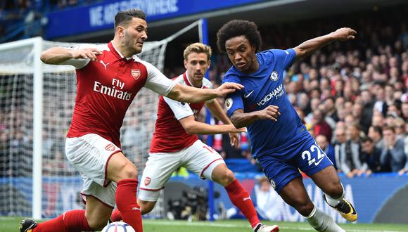 Chelsea se medirá ante Arsenal esta mañana (7:30 am. por ESPN) en el plato fuerte de la quinta jornada de la Premier League. (Foto: AFP)
