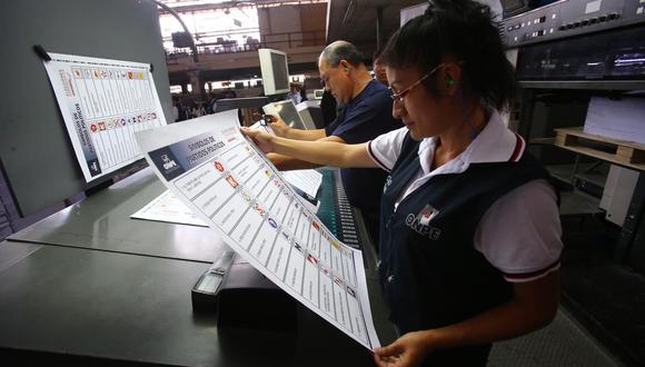 Este viernes se inició la impresión de cédulas de sufragio para las Elecciones 2020. (Foto: Hugo Curotto / GEC)