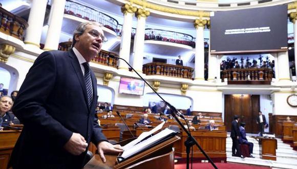 Ministro Basombrío acudió hoy nuevamente al pleno para la segunda jornada de interpelación. (Foto: Congreso de la República)