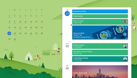 Google Calendar. (Imagen: Google)