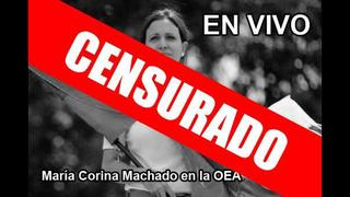#CensuraEnLaOEA, la tendencia tras lo ocurrido con Machado