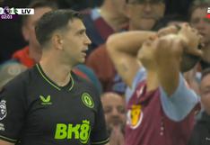 “Para qué te traje”: el blooper del ‘Dibu’ Martínez en el Aston Villa vs Liverpool | VIDEO