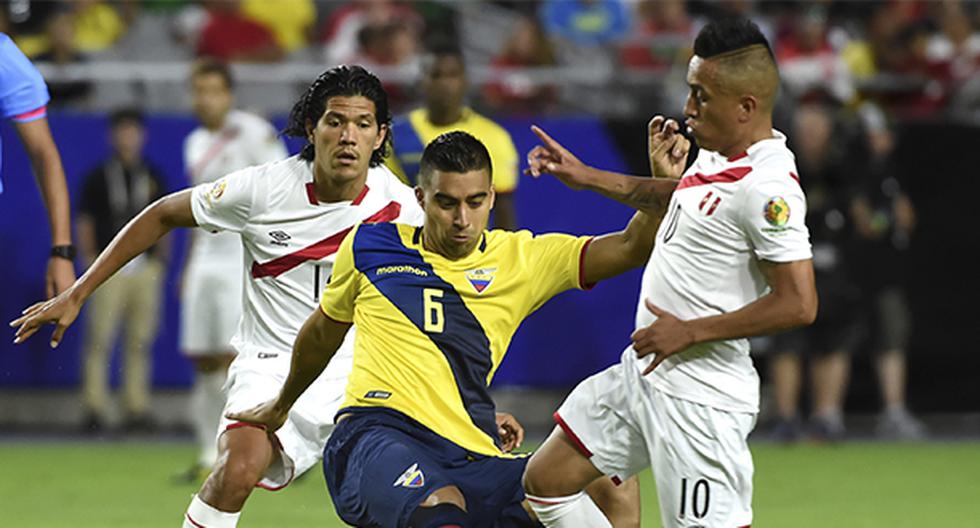 Las selecciones de Perú y Ecuador podrían acabar empatados en todo al término de la fase de grupos de la Copa América. (Foto: Getty Images)