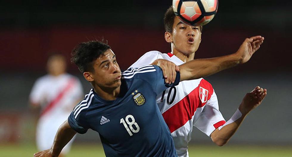 Perú no pudo ante Argentina y perdió su segundo partido en el Sudamericano Sub 17. (Foto: FPF)