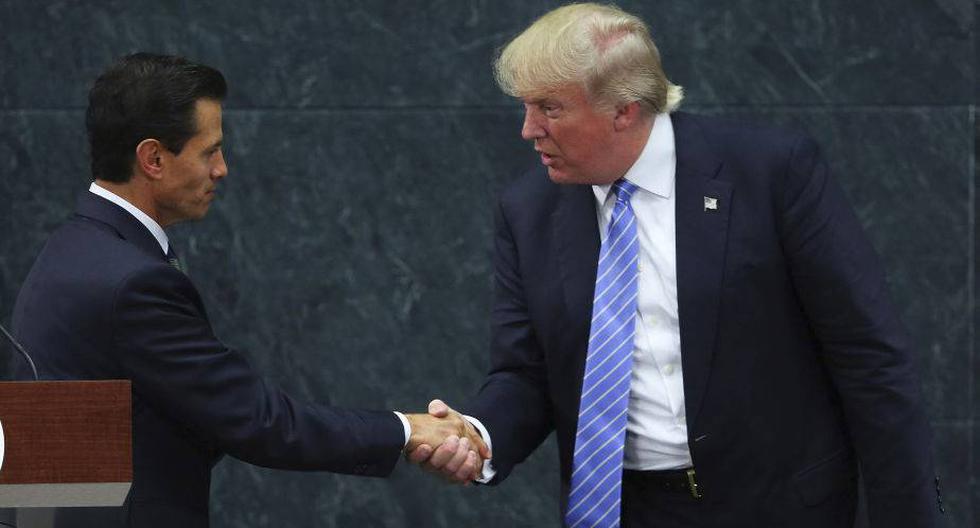 Los presidentes de México y USA, Enrique Peña Nieto y Donald Trump. (Foto: Getty Images)