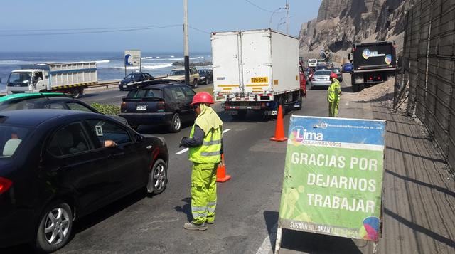 Costa Verde: enmallado seguirá cerrando un carril por dos días - 1