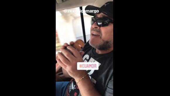 Maradona sale cantando música brasileña en Instagram [VIDEO] (Video: Instagram Maradona)