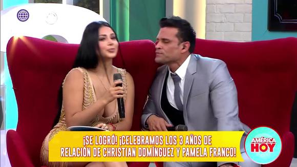 Christian Domínguez Se Tatuó En Vivo Tras Cumplir 3 Años Con Pamela Franco Video América Hoy 
