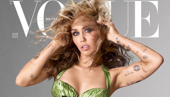 Miley Cyrus protagoniza la portada de la edición de junio de Vogue Británico.
(Fotos: Steven Meisel / Vogue)