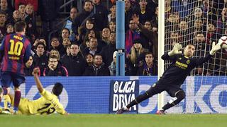 Lionel Messi anotó el 1-0 en el Barcelona vs. Villarreal