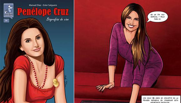 Presentan biografía de Penélope Cruz en versión cómic