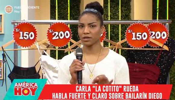 Carla Rueda sobre bailarín con el que fue relacionada: “Yo no sabía que tenía una relación". (Foto: captura de video)