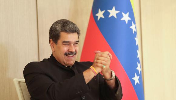 El presidente de Venezuela, Nicolás Maduro, felicitó a Gustavo Petro por su “histórica victoria” en las elecciones de Colombia. (VENEZUELAN PRESIDENCY / AFP).