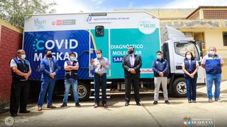 Huánuco: anuncian la llegada de laboratorio móvil Covid Maskaq para procesar pruebas moleculares 