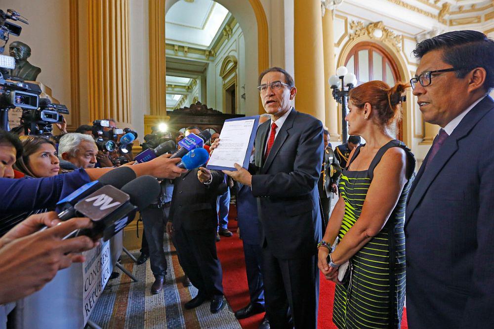 El presidente Martín Vizcarra presentó al Congreso proyecto que busca declarar en emergencia el Ministerio Público. (Foto: GEC)