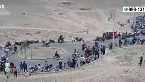 Municipalidad de Chorrillos denuncian invasión de motociclistas los fines de semana en el Morro Solar. (Captura: América Noticias)