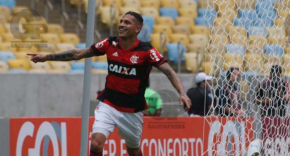 Paolo Guerrero anotó el primer gol del Flamengo. (Foto: Gazeta Press)