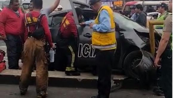 Un nuevo accidente vehicular se registró en Independencia. (Foto: Captura)