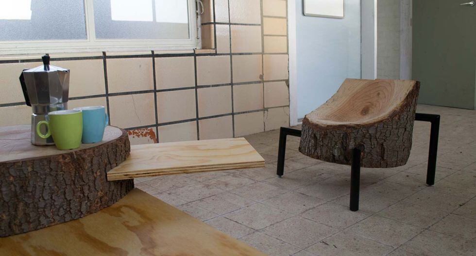 Mira estos hermosos muebles hechos con troncos de árboles Ideas y