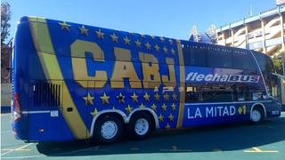 River vs. Boca: Así es el bus blindado de los Xeneizes con el que irán al Monumental | VIDEO