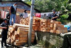 San Martín: más de 2500 pies tablares de madera ilegal fueron incautados en provincia de Tocache