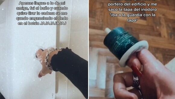 La joven tuvo que pedir ayuda luego de que su dedo quedara atascado. | FOTO: @selenadachsdante / TikTok