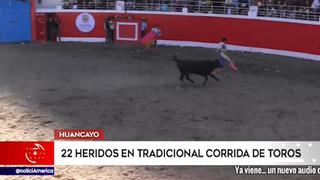 Varios heridos dejó tradicional corrida de toros en Huancayo