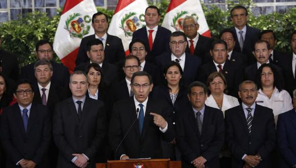 El presidente Martín Vizcarra afirmó que la cuestión de confianza se sustentará en la aprobación, "sin vulnerar la esencia", de cinco proyectos de ley (Foto: Piko Tamashiro)