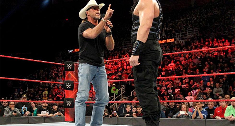 Shawn Michaels encaró a Roman Reigns en el programa de WWE RAW sobre su próximo combate ante Undertaker en Wrestlemania. (Foto: WWE)