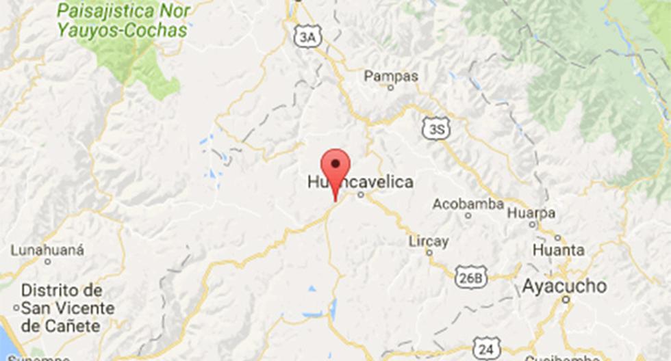 Sismo se registró en Huancavelica y no fue percibido por la población, informó el IGP. (Foto: IGP)