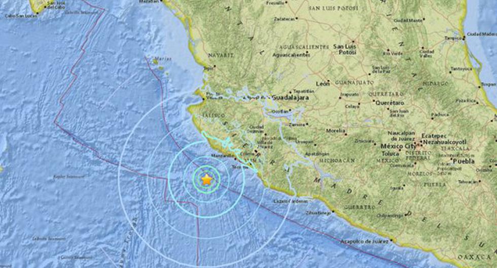En la misma zona del país de México se produjeron, el pasado martes, tres réplicas de magnitudes 5,5; 4,6 y 2,8. (Foto: USGS)