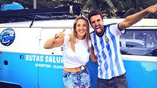 Joanna Boloña y Franco, el hincha que irá a Alaska en combi