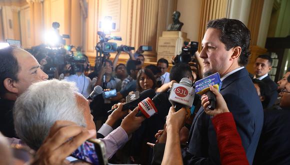 Daniel Salaverry cuestionó al Gobierno por demora en solucionar conflicto minero en Las Bambas. (Foto: Congreso)