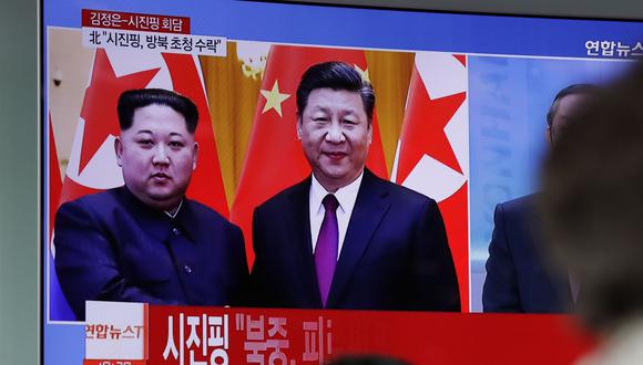 Kim Jong-un y Xi Jinping en China, ¿amigos otra vez? (AP).