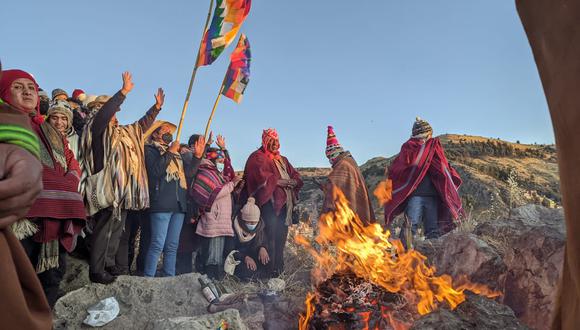 Puno realizó una ceremonia ancestral para recibir de madrugada al Año Nuevo Andino. (Foto: Gobierno Regional de Puno)