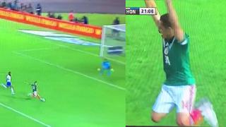 Golazo y curiosa celebración del 'Chicharito' con México