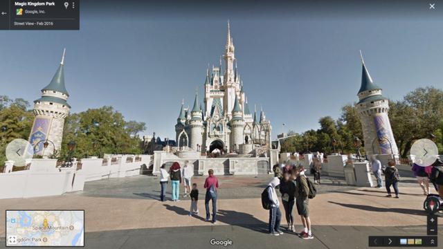 Foto 1 | Disney Magic Kingdom Park, el clásico Reino mágico en Lake Buena Vista, Florida, está disponible para el recorrido en Google Maps. (Foto: Google Maps)