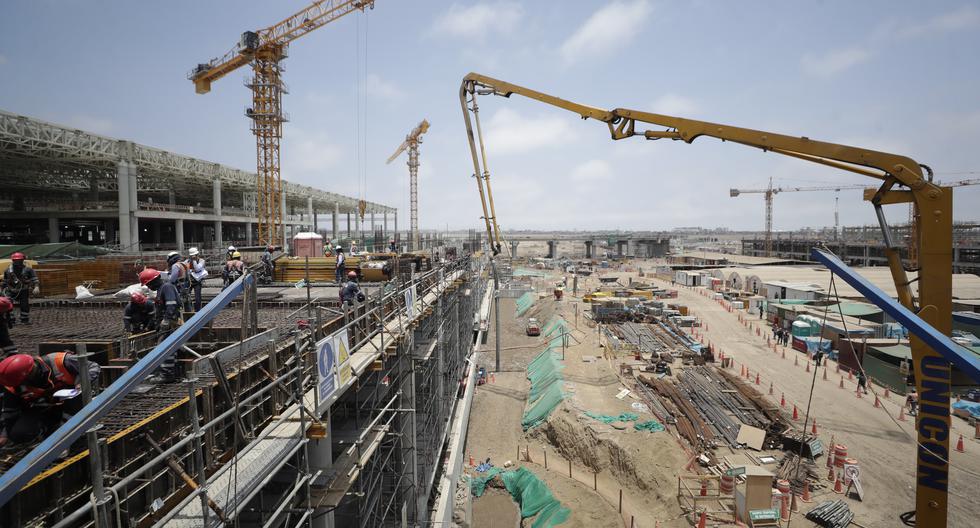 Obras de infraestructura del nuevo terminal del Jorge Chávez tienen un avance del 60%. (Foto: Hugo Pérez)