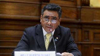 Congreso decide este viernes si interpelará al ministro Willy Huerta por cambios en PNP y Harvey Colchado