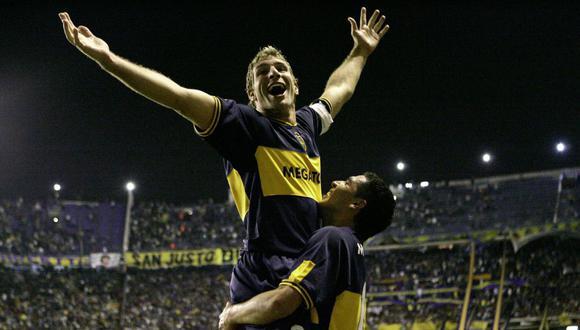 Palermo y Riquelme en la Libertadores de 2007. (Foto: AP)