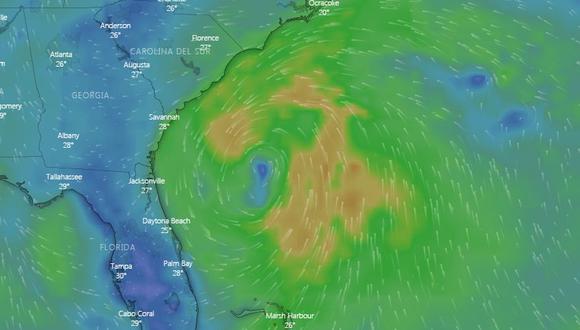 Tormenta tropical Arthur EN VIVO se fortalece rumbo a Carolina del Norte, Estados Unidos. (Windy).