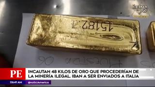 Callao: decomisan seis barras de oro valorizadas en más de U$S 2 millones | VIDEO