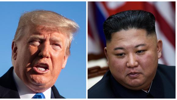 El presidente de Estados Unidos, Donald Trump y su homólogo norcoreano Kim Jong-un. (Foto: Archivo/AFP)
