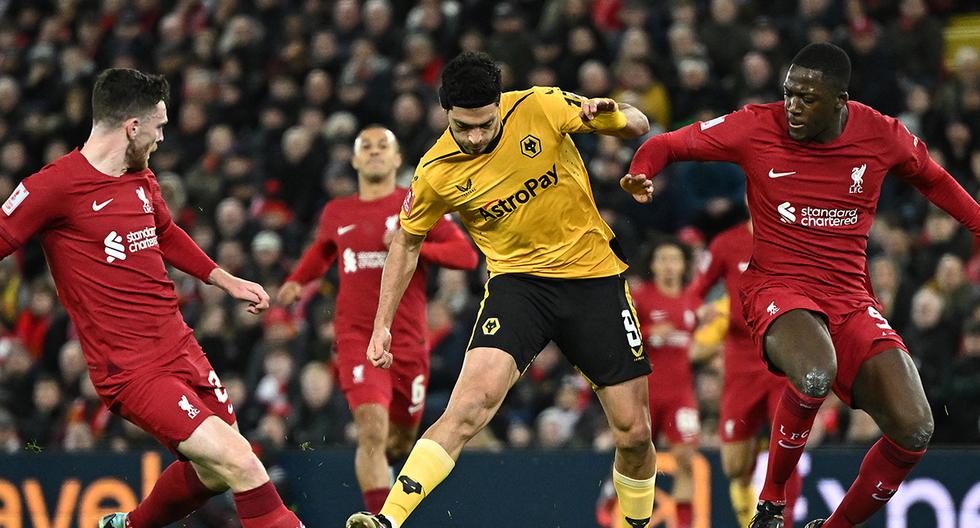 Liverpool empata 2-2 con Wolves por la FA Cup y jugarán partido definitorio. Foto: AFP