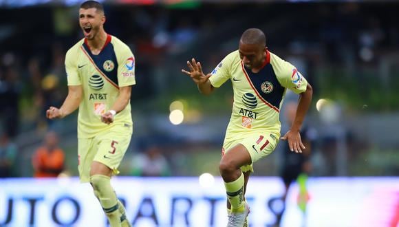 El extremo izquierdo colombiano Andrés Ibargüen anotó el empate 1-1 en el cotejo entre América y Chivas por la jornada once de la Liga MX de México. (Foto: ESPN)
