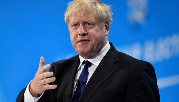 Boris Johnson habla en una campaña de líderes del Partido Conservador en el Excel Center en Londres. (Foto: EFE)