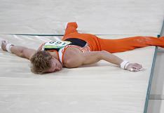 Río 2016: gimnasta holandés favorito al oro sufre terrible caída