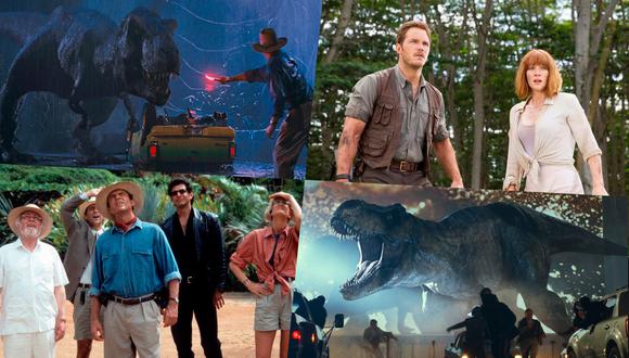 Conoce el orden cronológico de la saga de películas de “Jurassic Park”.  | Composición: Universal Pictures